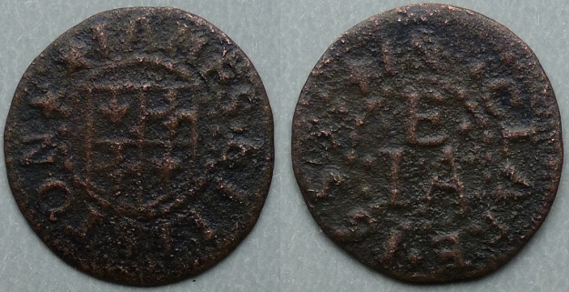 Clare, James Elliston 1659 farthing C102a